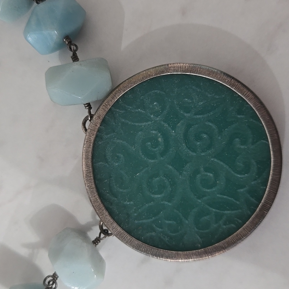 Silpada Elegant Blue Pendant Necklace - 18" Pre-owned - Picture 2 of 5